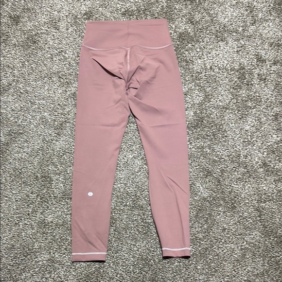 lululemon athletica Pants - Lululemon Wunder Train HR tight 25” size 6 mauve pink EUC